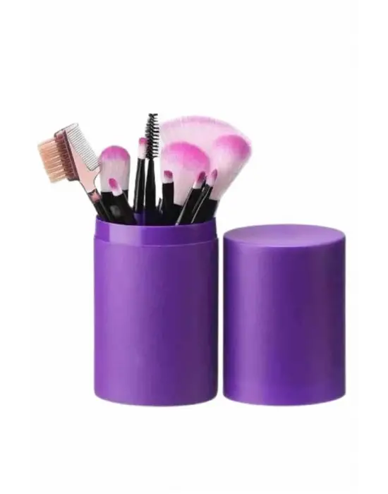 12 Parça Profesyonel Makyaj Fırçası Far Fırçası Allık Fırçası Yumuşak Kıllı