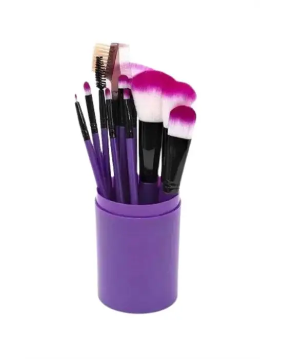 12 Parça Yumuşak Uçlu Makyaj Fırça Set-göz Ve Yüz Makyajı İçin Fırça Seti Profesyonel Makyaj Seti