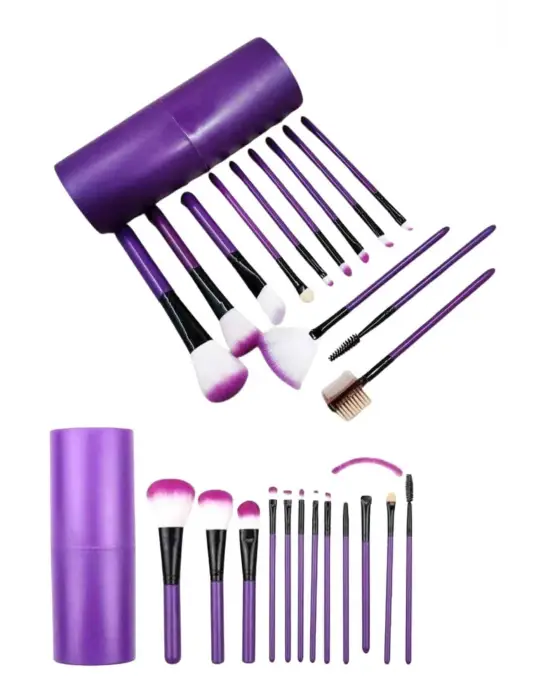 12 Parça Yumuşak Uçlu Makyaj Fırça Set-göz Ve Yüz Makyajı İçin Fırça Seti Profesyonel Makyaj Seti