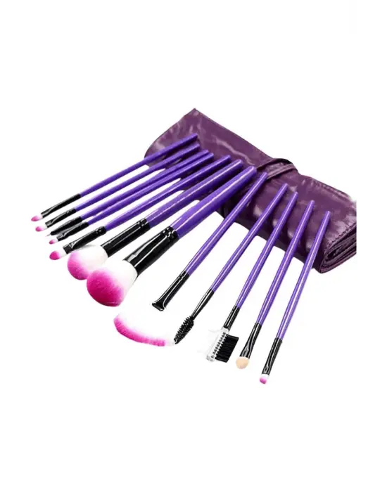 12 Parça Yumuşak Uçlu Makyaj Fırça Set-göz Ve Yüz Makyajı İçin Fırça Seti Profesyonel Makyaj Seti