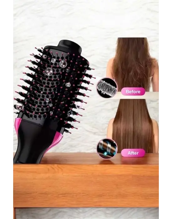 1200 Watt Gücünde, Negatif İyon Teknolojili, 3 Isı Kademeli Fön Tarağı