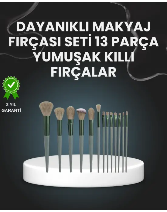 13lü Fiber Kıllı Yumuşak Makyaj Fırçası Seti Taşınabilir Ve Ergonomik Tasarım