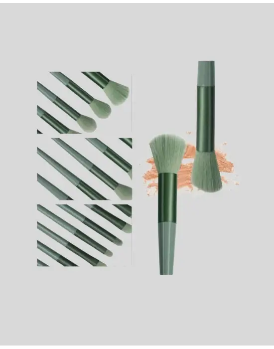 13 Parça Makyaj Fırça Seti – Ergonomik, Dökülme Yapmayan, Taşınabilir