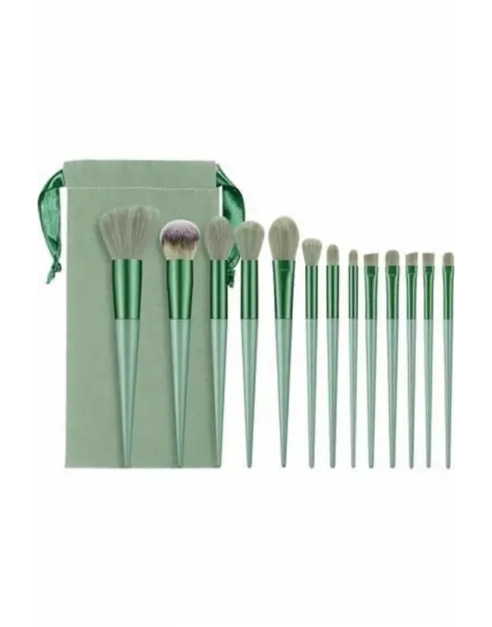 13 Parça Makyaj Fırça Seti Far Kontür Aydnlatıcı Fırçası İz Bırakmaz Hafif Ve Yumuşak