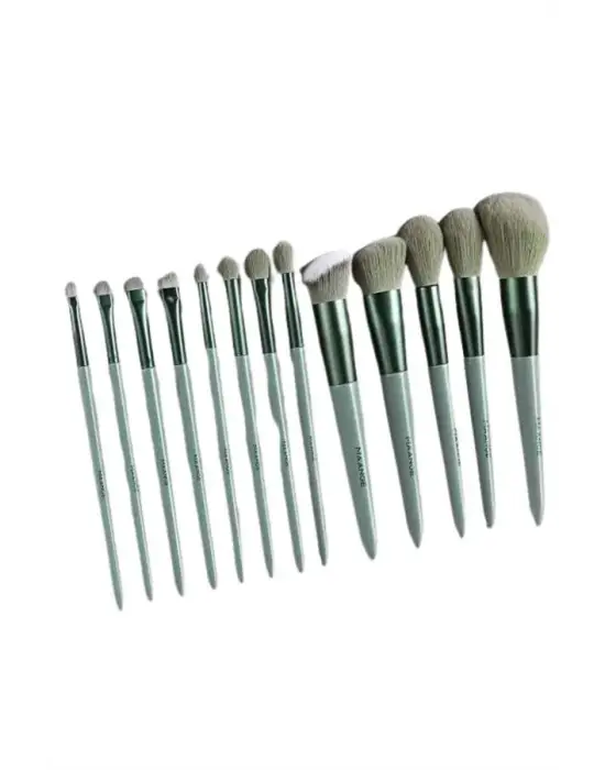 13 Parça Taşınabilir Kılıflı Profesyonel Makyaj Fırça Seti Pudra Allık Fondöten Fırçası