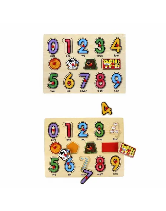 Omarı Zarif Ahşap Puzzle Saat