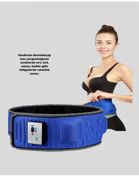 132 Cm Motorlu Masaj Kemeri – 5 Kademe Hız, 2 Fonksiyon, Titreşimli Tasarım