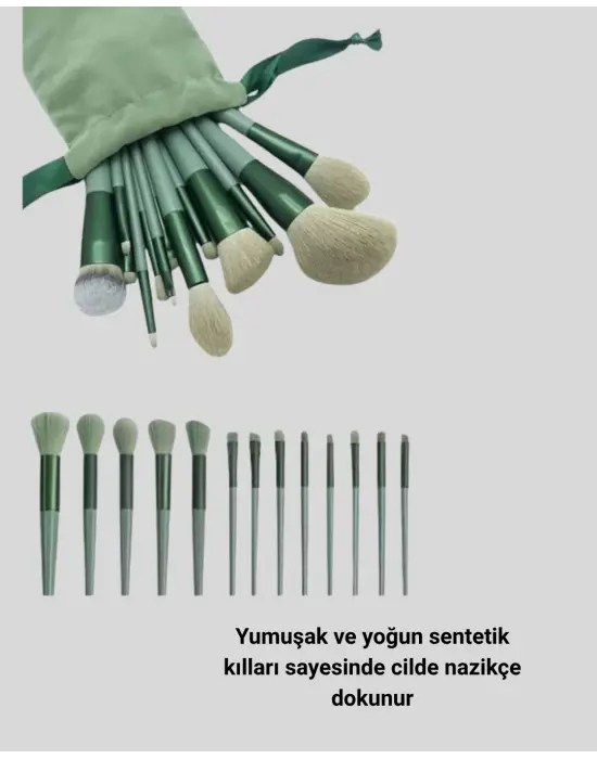 13’lü Profesyonel Makyaj Fırça Seti – Yumuşak Sen Kıllı, Tüm Cilt Tiplerine Uygun