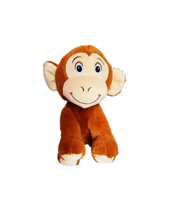 Omarı Yumuşak ve Sevimli Kahverengi Maymun Peluş Oyuncak