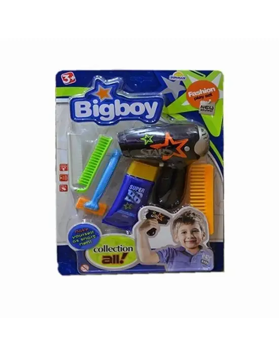 Omarı Çocuklar İçin Eğlenceli Oyuncak Traş Makinesi Seti