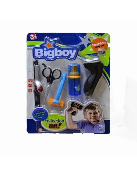 Omarı Çocuklar İçin Eğlenceli Oyuncak Traş Makinesi Seti