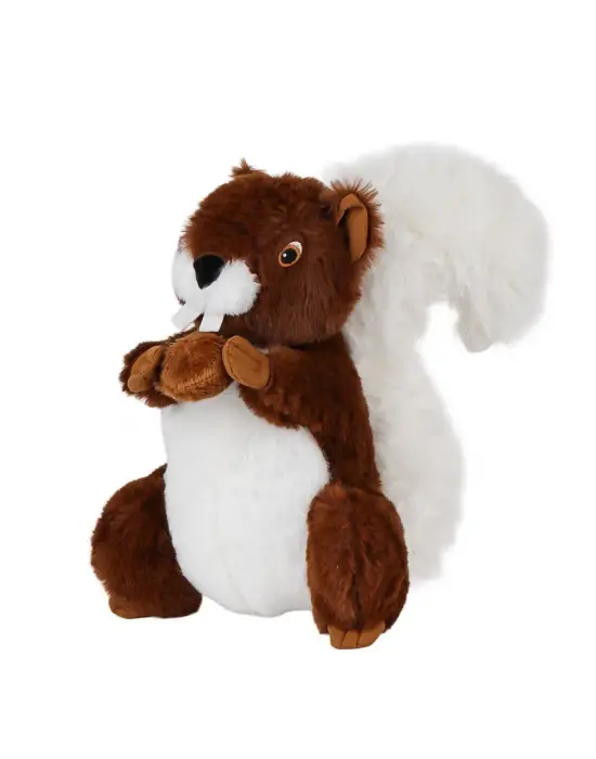 Omarı Yumuşak Kürklü Puffy Kuyruklu Sincap Oyuncak