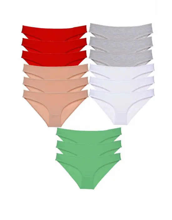 Modern Likralı Kadın Slip Külot Seti