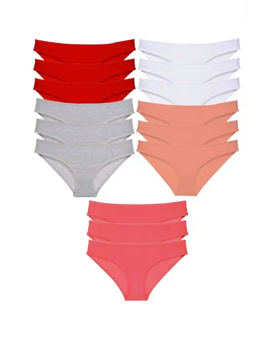 Çekici Likralı Kadın Slip Külot Seti