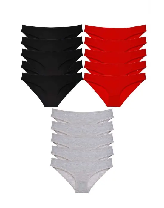 Göz Alıcı Likralı Kadın Slip Külot Seti