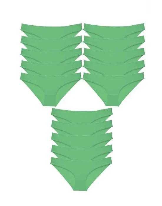 Çarpıcı Likralı Kadın Slip Külot Seti