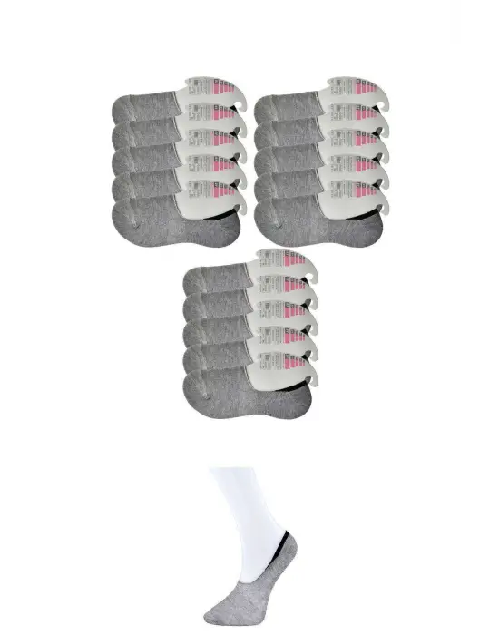 Omarı Rahat ve Şık Gri Kadın Babet Çorap Seti