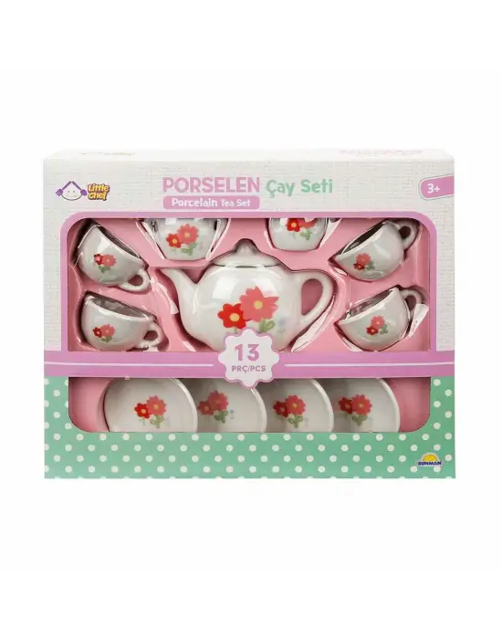 1501 Porselen Çay Seti 13 Parça -Sunman