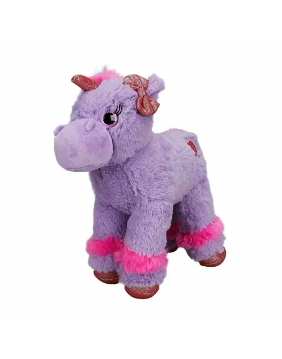 1511 Unicorn Renkli Peluş At 28 cm