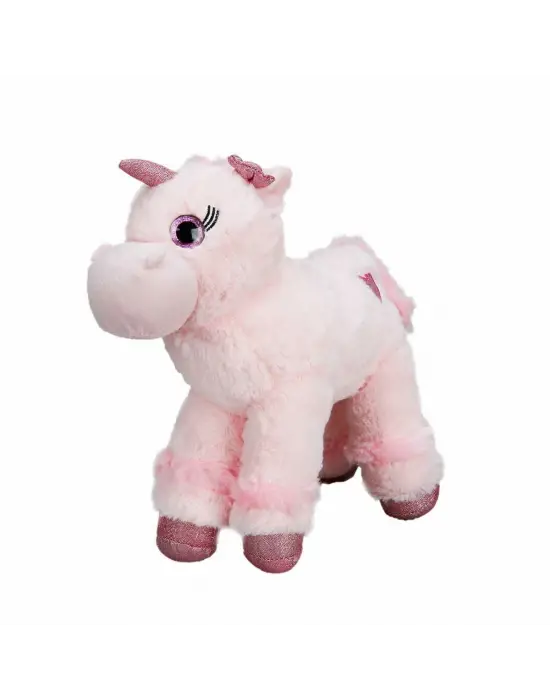 1511 Unicorn Renkli Peluş At 28 cm