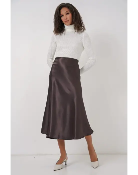 15806 Saten Etek - A.Kahve