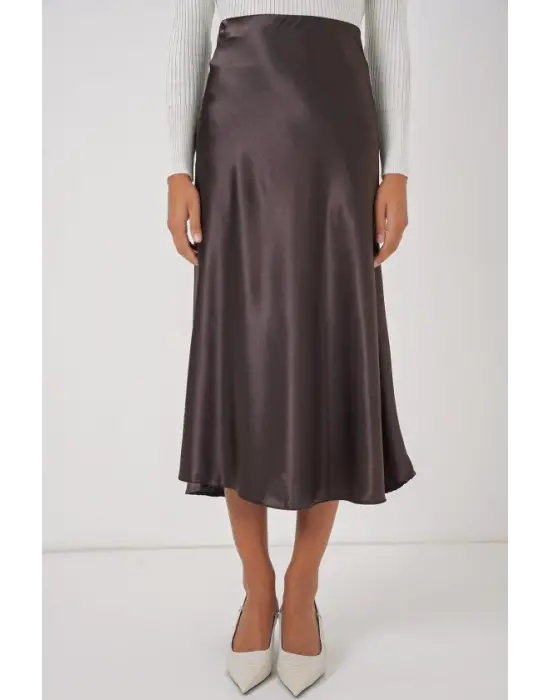 15806 Saten Etek - A.Kahve