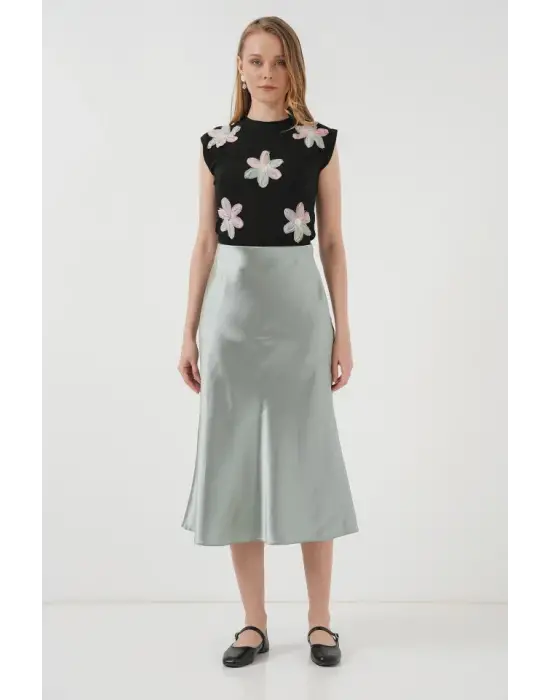 15806 Saten Etek - Çağla