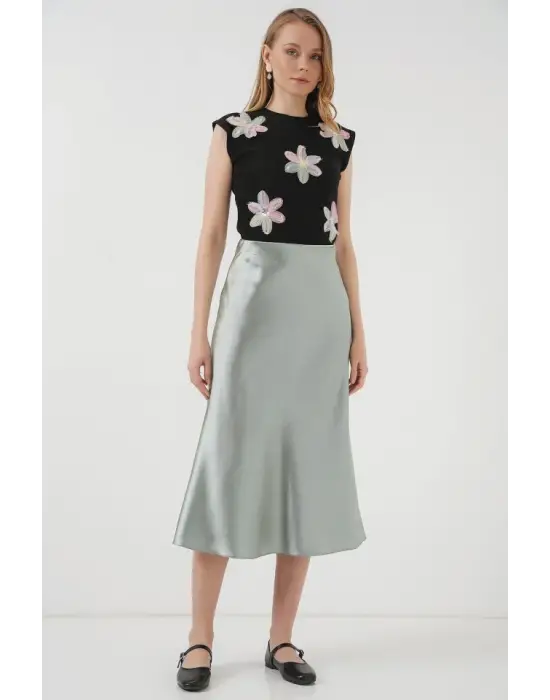 15806 Saten Etek - Çağla