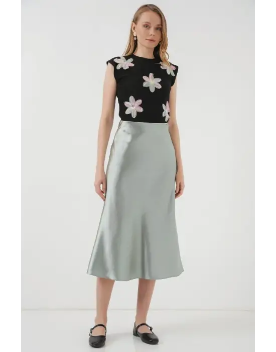 15806 Saten Etek - Çağla