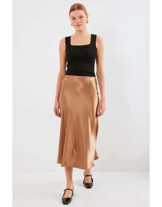 15806 Saten Etek - M. Kahverengi