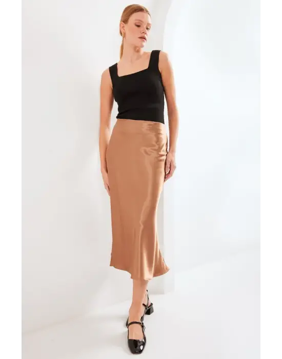 15806 Saten Etek - M. Kahverengi