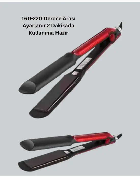 160°–220° Isı Ayarlı Saç Düzleştirici – Seyahat Tipi Hafif Model