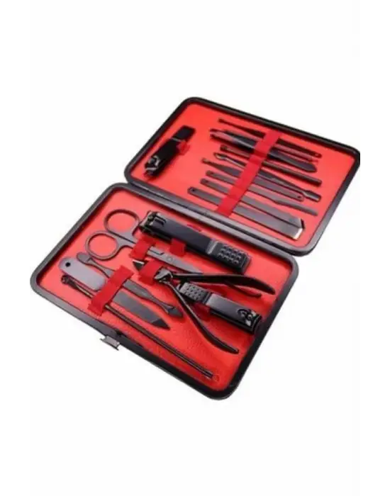 17 Parça Manikür Pedikür Seti El Ayak Bakım Seti Tırnak Makası Törpü