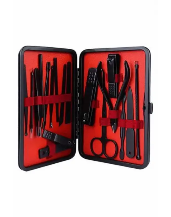 17 Parça Manikür Pedikür Seti El Ayak Bakım Seti Tırnak Makası Törpü