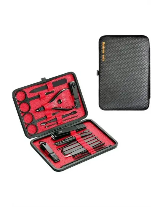 17 Parça Manikür Seti El Ve Ayak Bakımı Törpü Cımbız Tırnak Temizleme