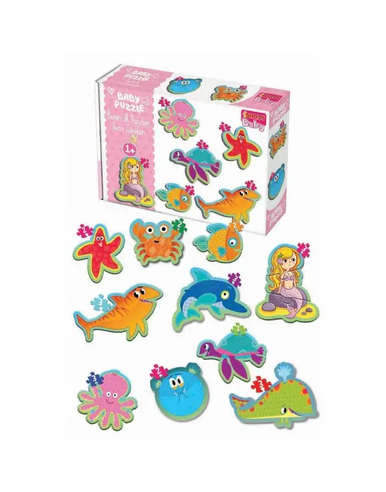 Omarı Deniz Canlıları Çocuk Puzzle Oyunu
