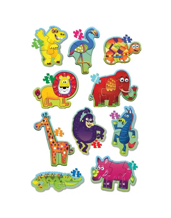 Omarı Doğa Temalı Çocuk Puzzle Oyunu