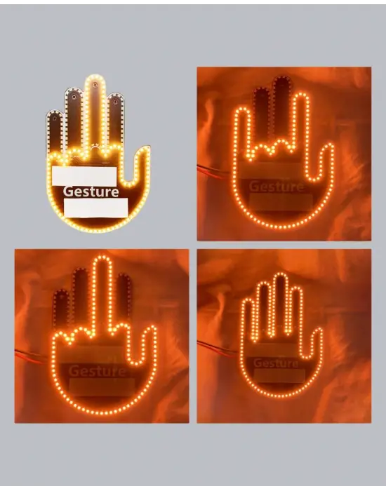 176 Led Amber Renkli El Hareketiyle Kontrol Edilen Motosiklet Dönüş Sinyali