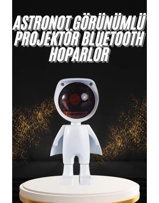 180 Derece Dönebilen Astronot Masa Ve Gece Lambası Projektör