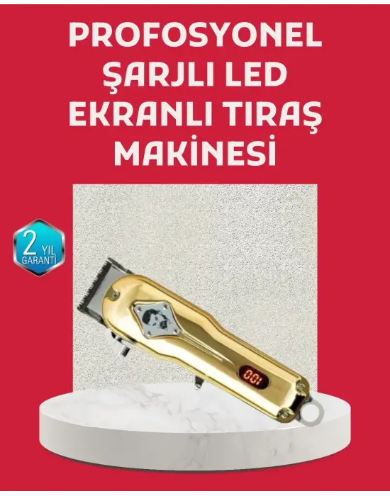 1800 Mah Bataryalı Uzun Kullanım Süreli Şarjlı Tıraş Makinesi