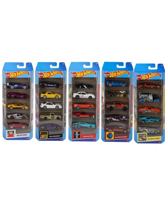 1806 Hot Wheels Beşli Araba Seti