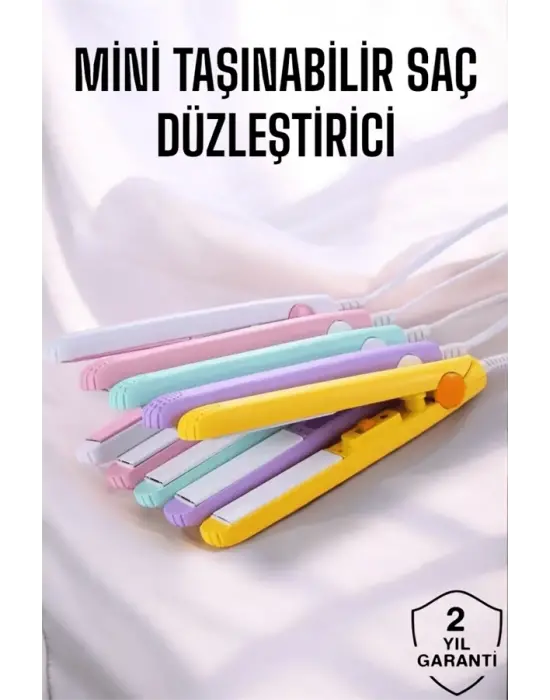 180°c Isı Ve Uzun Süre Kalıcı Düzlük Sağlayan Mini Saç Düzleştirici