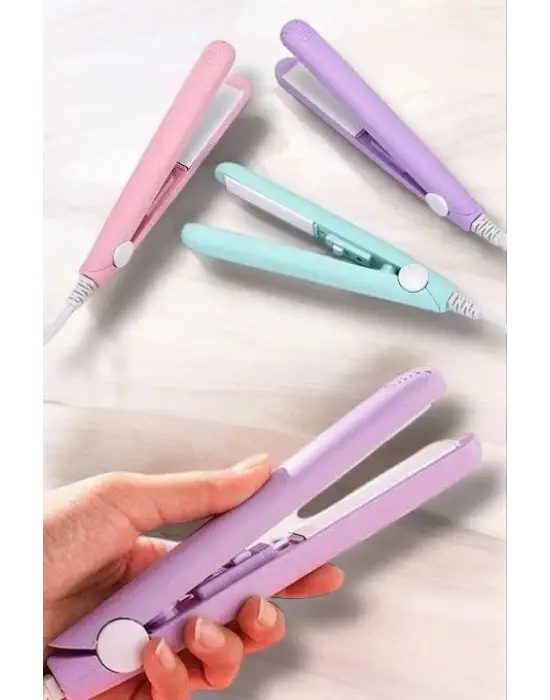 180°c Isı Ve Uzun Süre Kalıcı Düzlük Sağlayan Mini Saç Düzleştirici