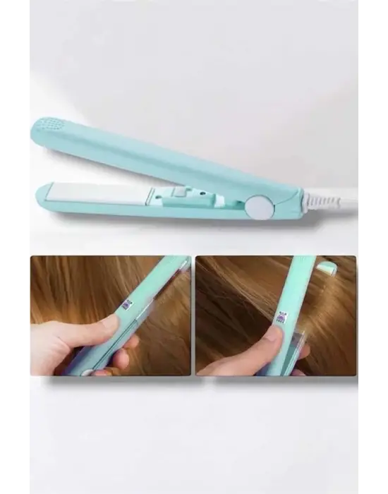 180°c Isı Ve Uzun Süre Kalıcı Düzlük Sağlayan Mini Saç Düzleştirici