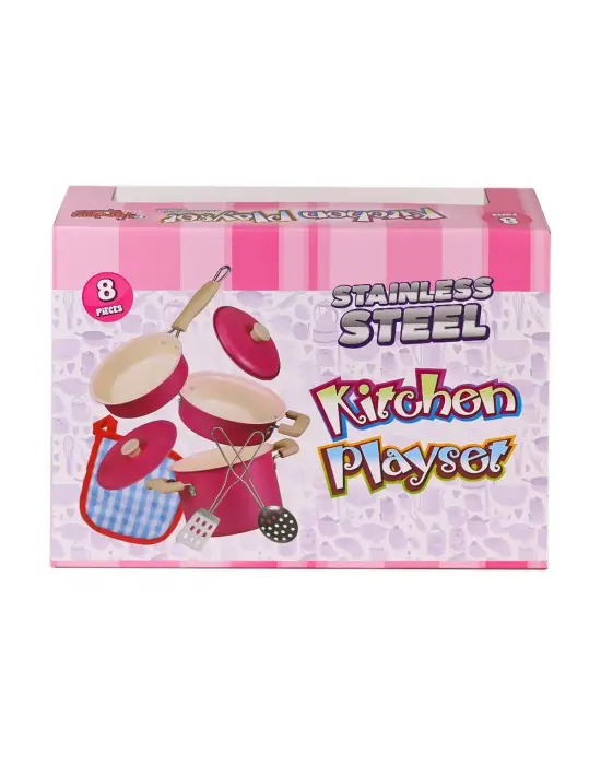 1818-6A Emaye Tencere 8 Parça -Vardem Oyuncak