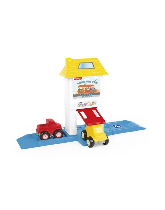 1824 FISHER PRICE ROADWAY SET with HOUSE - G