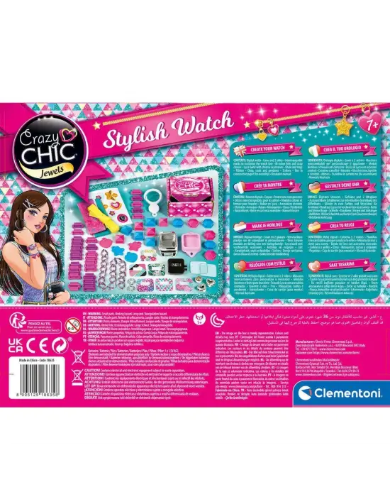 Omarı Renkli Taşlı Çılgın Saat