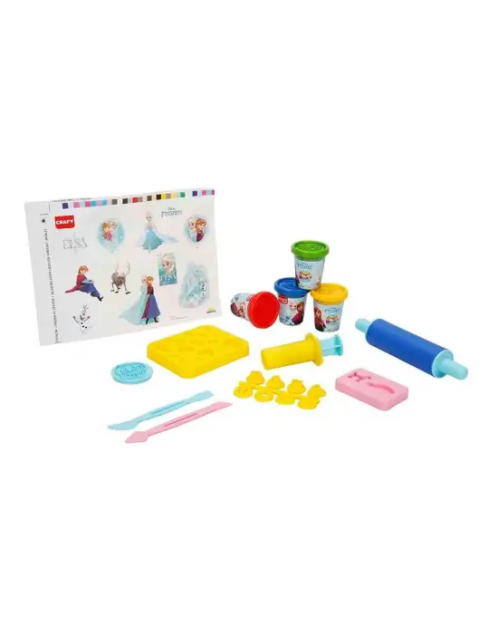 Omarı Eğlenceli Frozen Temalı Oyun Hamuru Seti 20 Parça