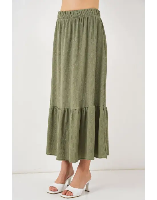 Şık Uzun Örme Etek