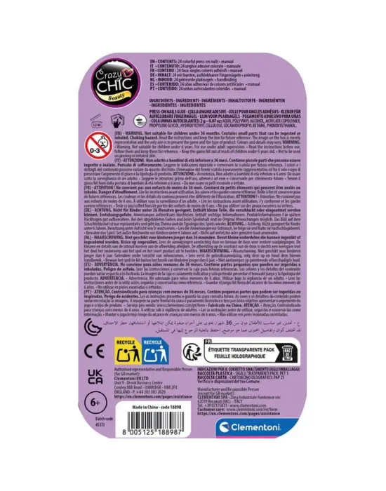 18898 Crazy Chic - Tak ve Git Tırnaklar - Kelebek